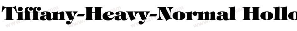 Tiffany-Heavy-Normal Hollow字体转换